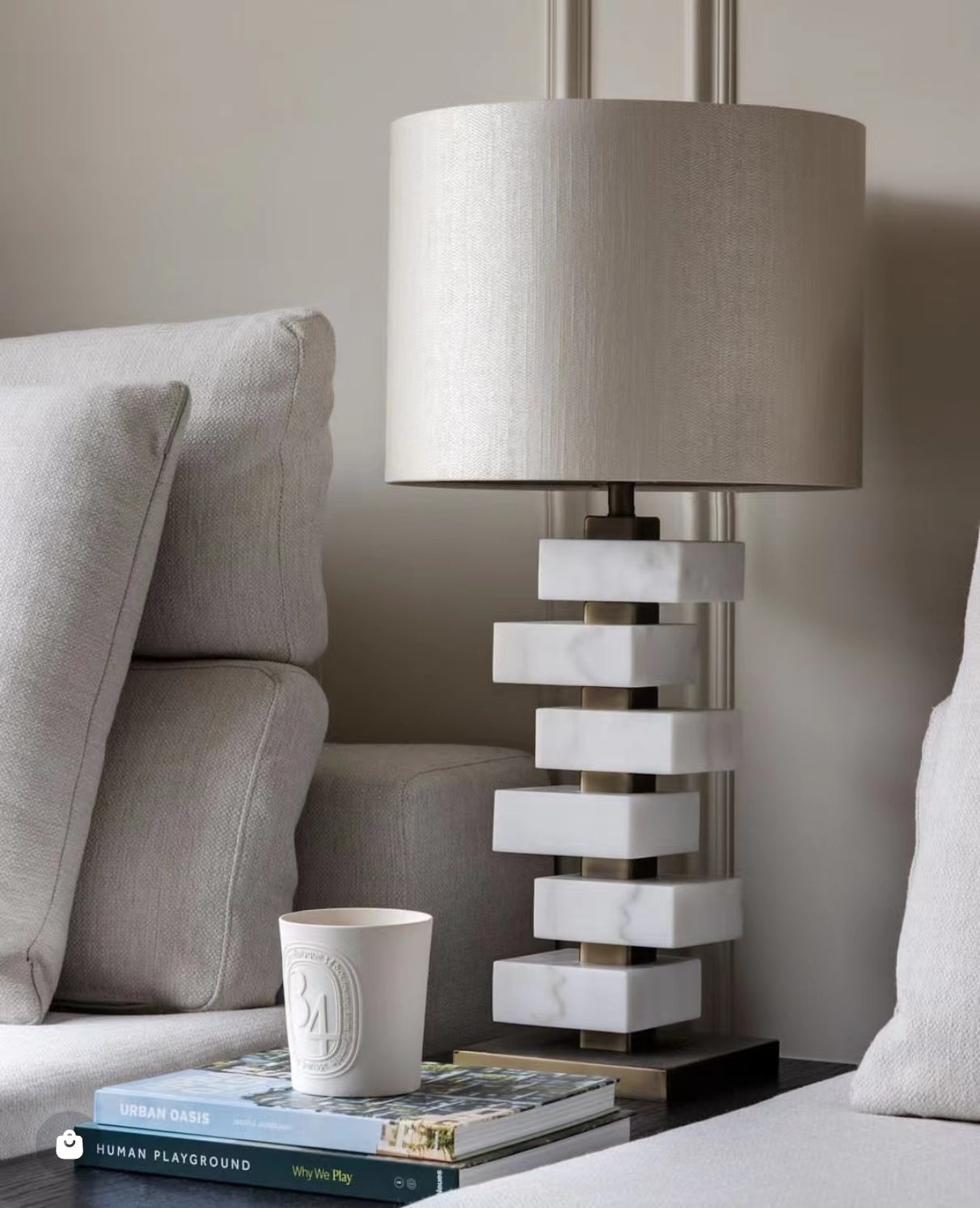 marble table lamp modern